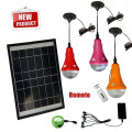 Pendent light fixtures Solar Home Lighting Kit with 3 LED Handy bulbs and multifunctional charging cable JR-CGY
